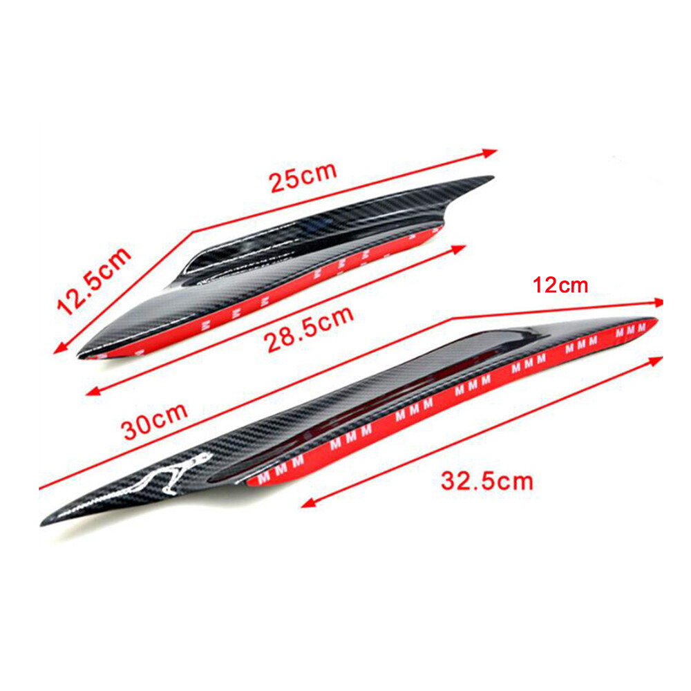 JDM Carbon Fiber Front Bumper Canard Splitter Lip for Mitsubishi Lancer