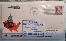 Erstflug Lufthansa, div. Ersttagsbriefe, Sonderstempel 1965-1980er, 64Stck