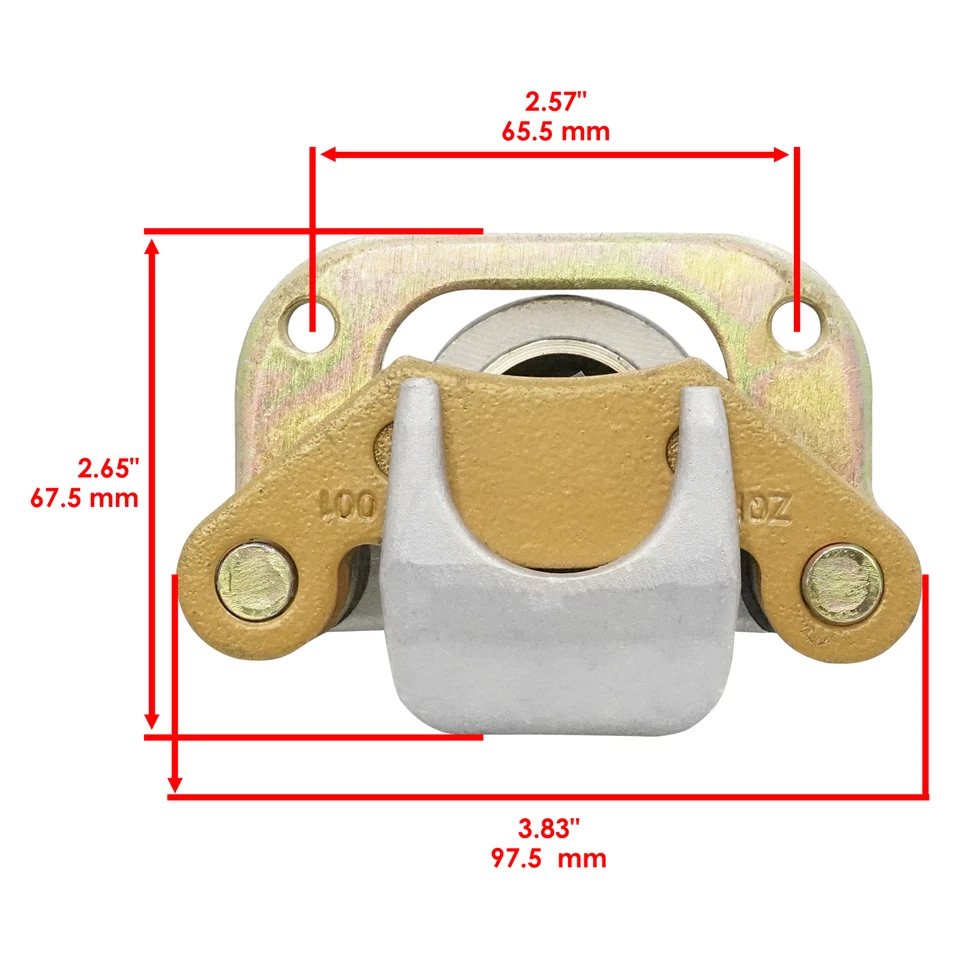 Front Left Brake Caliper W/ Pad For Polaris Big Boss 300 6X6 1994 - Image 2 of 4