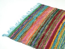 Indian Cotton Chindi Rug Runner Floor Decorative Living Room Decor Area Rag Rug