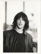 Keanu Reeves 1990's Black Leather Jacket Original 6x8 Photo & 4x5 Negative Snipe