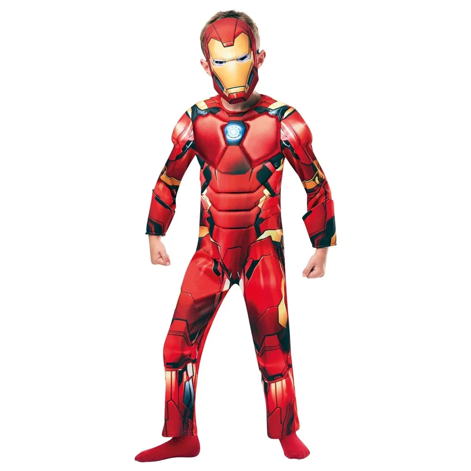 Fantasia infantil acolchoada luxo Homem de Ferro Vingadores Tony Stark cosplay Rubie's 640830 - Imagem 2 de 4