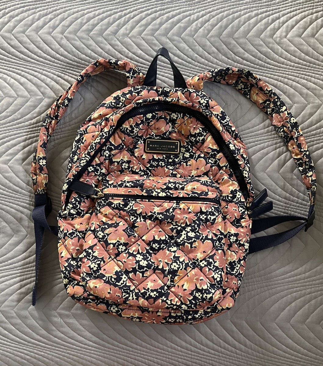 Marc Jacobs New York Women\'s Multicolor Quilted Floral Nylon Backpack Marc Jacobs Nylon Floral Backpack - Black Backpacks  main image 3