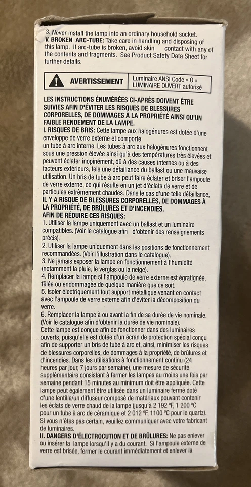 NEW Sylvania Metalarc Pro-Tech MP100/U/MED Metal Halide Bulb E17, M90, 64417 - Image 2 of 4