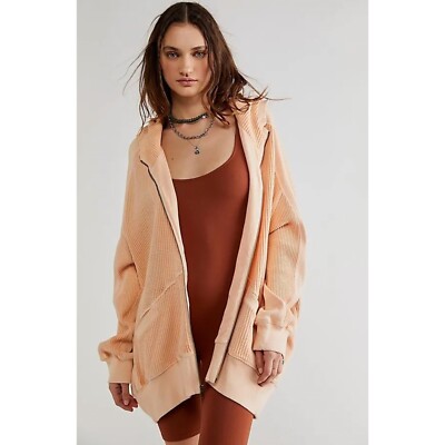 Free People FP One Oversized Ash hoodie in Creme Size Large