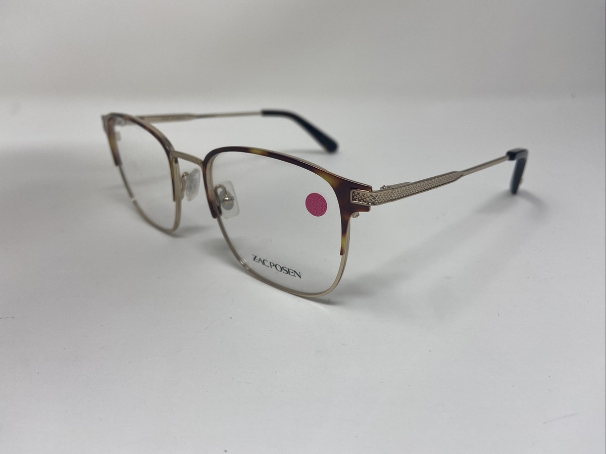 ZAC POSEN EYEGLASSES FRAME LIAM TORTOISE GOLD 51-19-140