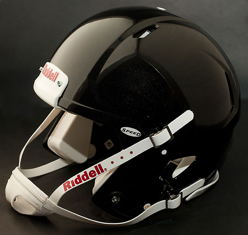 ADULT LARGE Riddell SPEED Football Helmet (GLOSS BLACK) with S2BD