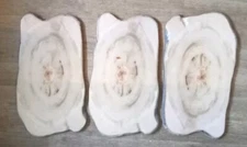 THREE American Metal Craft Melamine @20"  Faux Rustic Wood Bread Slicing Boards 