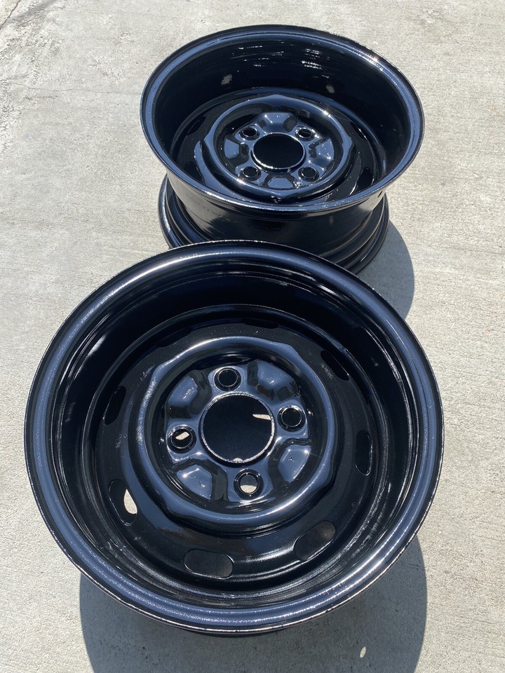 VW BEETLE 4x130 CUSTOM STEEL SMOOTHIE 15x7 POST 67 BUG 4 LUG STAGGERED ...