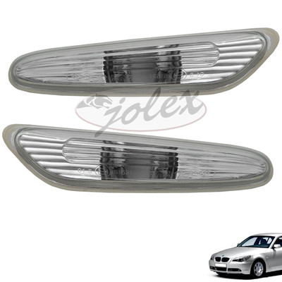 Blinker Seitenblinker weiß im Kotflügel rechts+links für BMW 5er E60 E61 03-