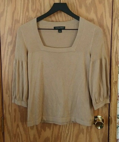 Banana Republic Women's Tan Square Neck 