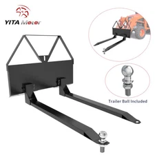46" 2000lbs Quick Tach Pallet Forks Attachmemt for Tractor Skid Steer Heavy Duty