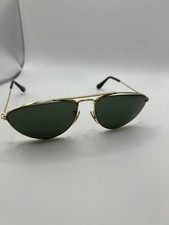Vintage Ray Ban B&L Bausch & Lomb USA Gold Aviators 59-16 W1082 Sunglasses