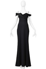 VINTAGE ALEXANDER MCQUEEN BLACK TUXEDO GOWN