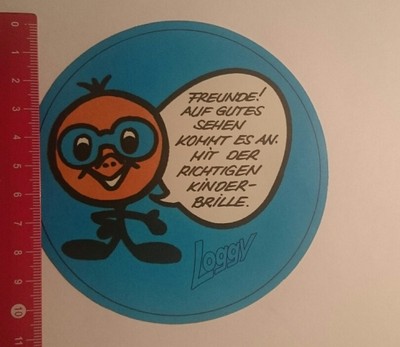 Aufkleber/Sticker: Loggy mit der richtigen Kinderbrille (130117156)