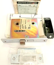 BALDWIN 8545-260 MORTISE Lock RH Interior Door Small Case Privacy Pol. Chrome