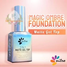 Nitro Magic Ombre For Dipping And Gel 0.5 oz Magic Ombre Base + Matte 2 in 1