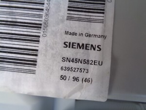 Siemens SN45N582EU , Bedien-Elektronik Siemens bsh 9001003290