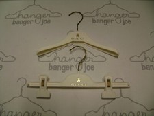 GUCCI BABY WHITE VELVET FELT 9-14" DRESS / SHIRT / PANT / SKIRT HANGERS SET 21