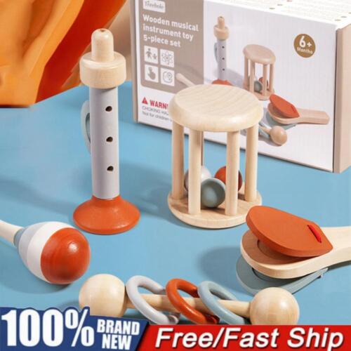 5pcs/set Toddler Musical Instruments Baby Sensory Rattle Toys for Toddlers 1-3