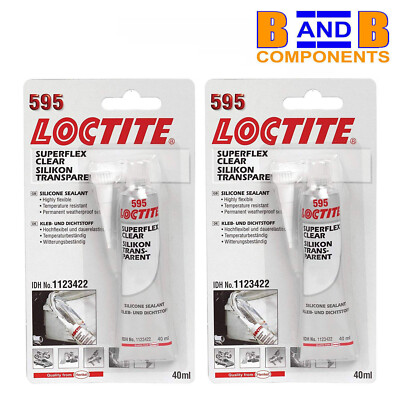 Loctite SI595 Superflex Klar Silikon Transparent Silikon Dichtmittel x 2 41g A1885