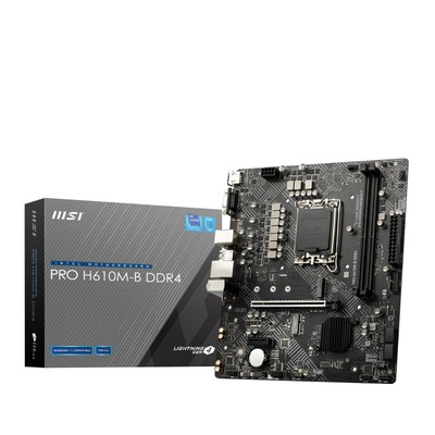 Msi Pro H610M-B Ddr4 Motherboard Micro-Atx [Equipped With Intel H610 Chip No.357