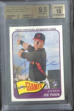 2014 Topps Heritage High Number Real One Autograph #ROA-JPA Joe Panik BGS 9.5