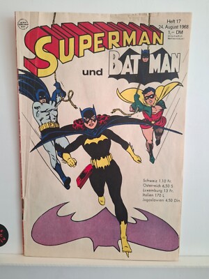 TOP Z2 Superman / Batman # 17 1968 Ehapa DC comics 1 App Batgirl