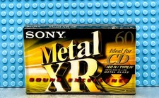 SONY METAL XR  60  VS. I  TYPE IV  BLANK CASSETTE TAPE 1  SEALED 