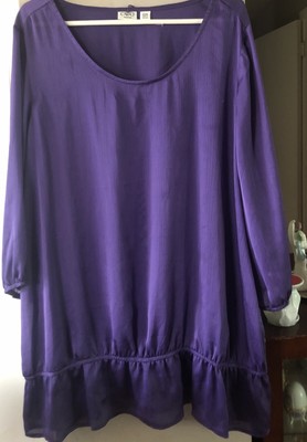 Cato Womanâs purple blouse size 22/24W | eBay
