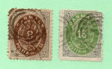 Denmark - Sc# 19 & 20 Used      /      Lot 0121603