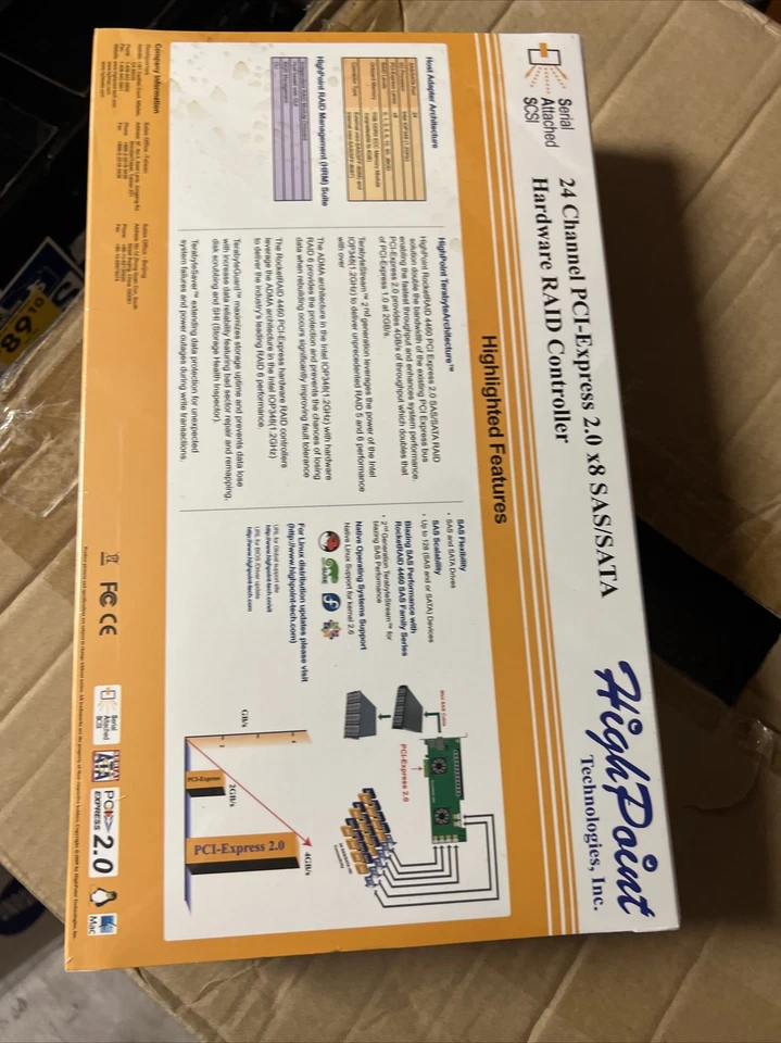 HighPoint RocketRAID 4460 24 channel pci express 2.0 x8 sas/sata - Image 3 of 3