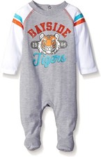 Petit Lem 267681 Baby Boys' Sleeper-Bayside Tigers Gray Size 3M