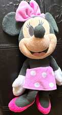 Disney Minnie Mouse Plush Stuffed Animal Pink Bow Polka Dot Dress Small 2000
