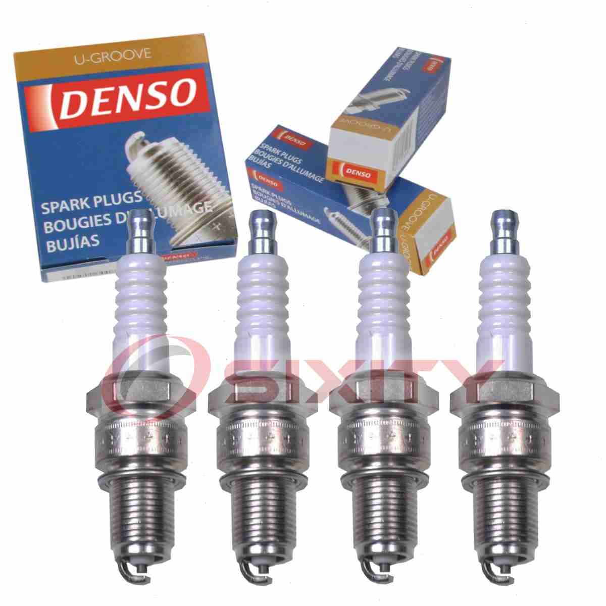 4 pc Denso Standard U-Groove Spark Plugs for 1984 Volkswagen Quantum 1.8L L4 qe