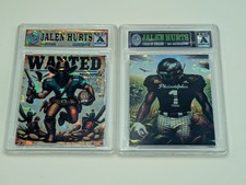 2 - 2025 Collectors Art Cards Jalen Hurts Ice Reflectors Mint in Cases Graded