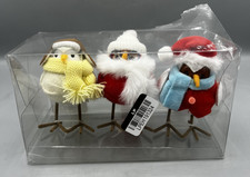 Wondershop Mini Featherly Friends Fabric Birds Set Of 3 2023 NEW Damaged Box