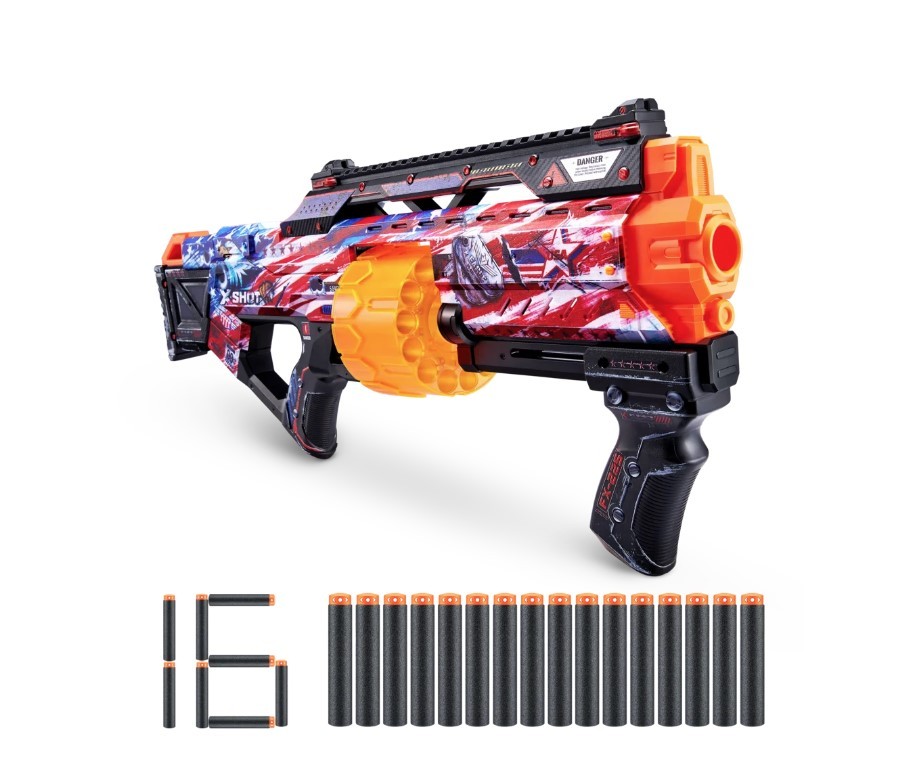 Бластер X-Shot Skins Last Stand Defense Force с 16 дротиками 8590₽