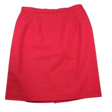 VTG 80s 90s Red Pencil Skirt Plus 18 Career Retro Secretary Chic USA