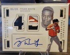2016 National Treasures Tyler White 42 Tribute Collection /10 Gold Auto RC 🔥🔥