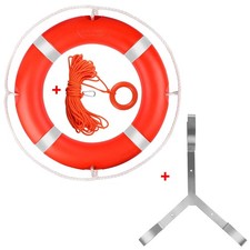 23" Life Ring, Preserver Rings with 98.4FT Water Floating Orange