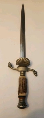 Authentic German  HIRSCHFANGER DAGGER, 10 1/8'' Blade