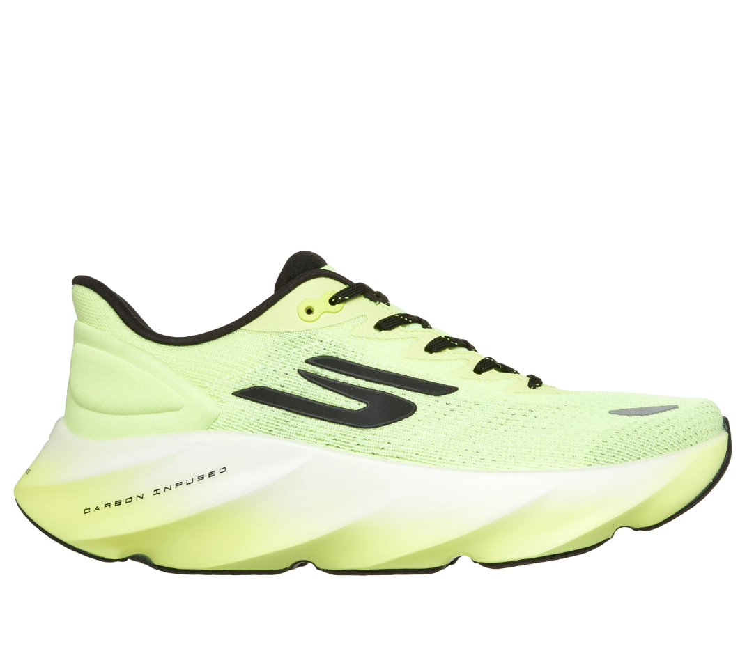 Skechers Men's Aero Burst Running Shoes  YELLOW - Medium Width, Brand New