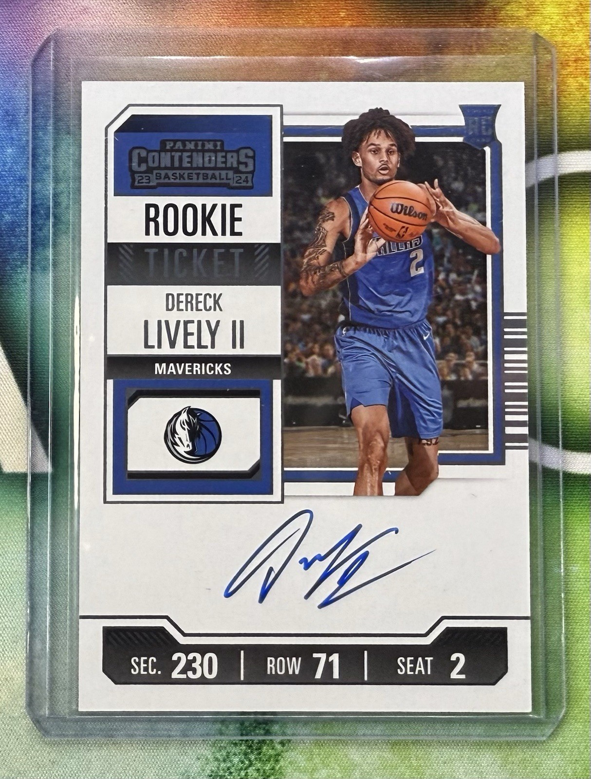 2023-24 Panini Contenders - Dereck Lively II - Rookie Ticket Auto