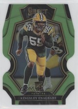 2022 Select Premier Level Neon Green Prizm Die-Cut 112/299 Kingsley Enagbare 2qw