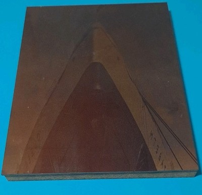 Vintage Copper Print Plate The Queen Elizabeth s5a