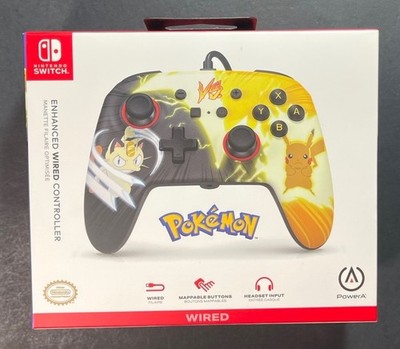 Official Nintendo Switch Enhanced Wired Controller [ Pikachu vs. Meowth ] NEW