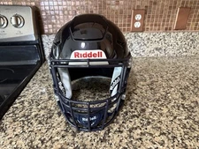 2025 - Riddell SpeedFlex Football Helmet Navy Blue w/ Facemask Adult Large