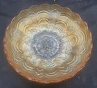 REALLY NICE VINTAGE CARNIVAL MILLERSBURG MARIGOLD ROSALIND MASTER ICE CREAM BOWL