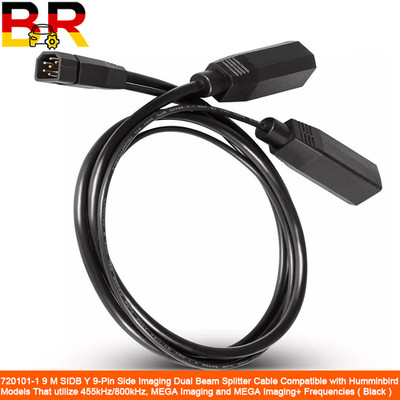 Replace for Humminbird 720101-1 9 M SIDB Y Side Imaging Dual Beam Splitter Cable